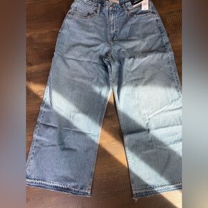 Abercrombie & Fitch Light Blue Wide-Leg Jeans